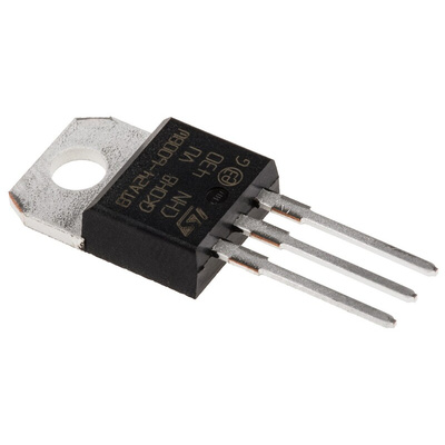 STMicroelectronics Through Hole, 3-pin, TRIAC, 600V, Gate Trigger 1.3V 600V