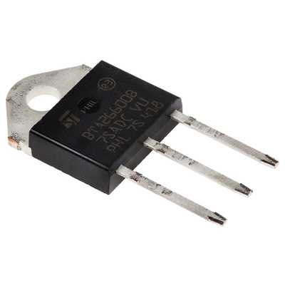 STMicroelectronics Through Hole, 3-pin, TRIAC, 600V, Gate Trigger 1.3V 600V