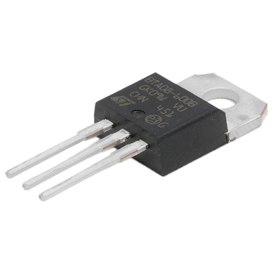 STMicroelectronics Through Hole, 3-pin, TRIAC, 800V, Gate Trigger 1.3V 800V