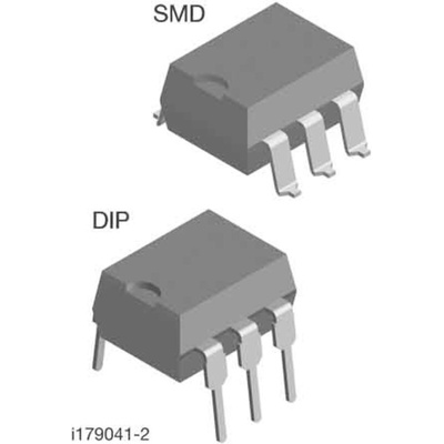 Vishay Through Hole, 6-pin, TRIAC, 6V, Gate Trigger 22V 600V