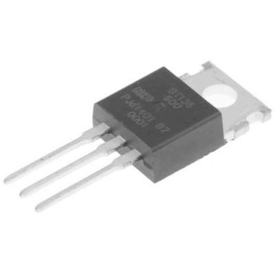 STMicroelectronics Through Hole, 3-pin, TRIAC, 800V, Gate Trigger 1.3V