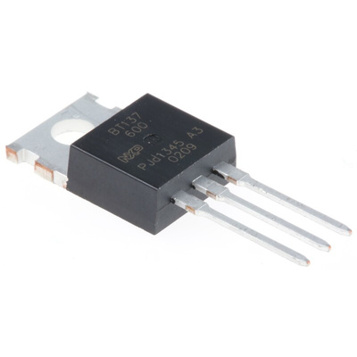 WeEn Semiconductors Co., Ltd Through Hole, 3-pin, TRIAC, 600V, Gate Trigger 1.5V 600V