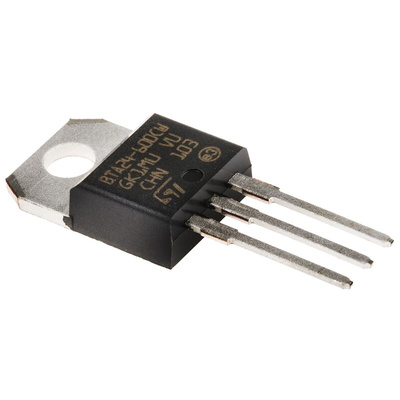 STMicroelectronics Through Hole, 3-pin, TRIAC, 600V, Gate Trigger 1.3V 600V