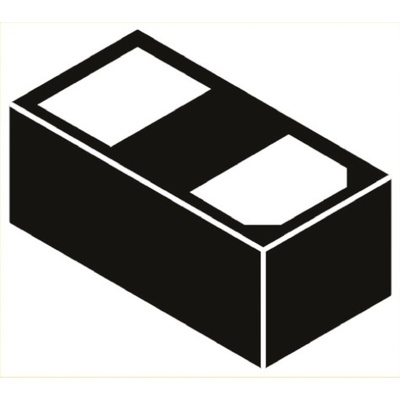 onsemi ESD5484FCG, Dual-Element Bi-Directional TVS Diode, 0.3W, 2-Pin WLCSP
