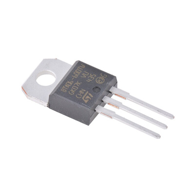 STMicroelectronics Through Hole, 3-pin, TRIAC, 800V, Gate Trigger 1.3V 600V