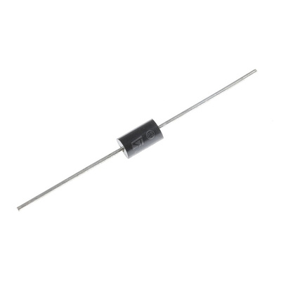 STMicroelectronics 1.5KE12CA, Bi-Directional TVS Diode, 1500W, 2-Pin DO-201