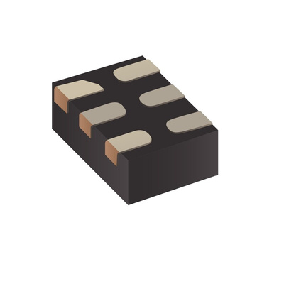 Bourns CDDFN6-3312P, Quint-Element Uni-Directional TVS Diode Array, 6-Pin DFN