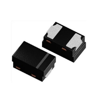 Vishay VCUT0714BHD1HG3-08, Dual-Element Bi-Directional TVS Diode, 61W, 2-Pin DFN1006-2A