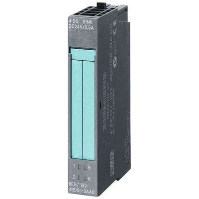 Siemens 6AG1 Series PLC I/O Module for Use with SIMATIC ET 200S Series, Digital, 24 V