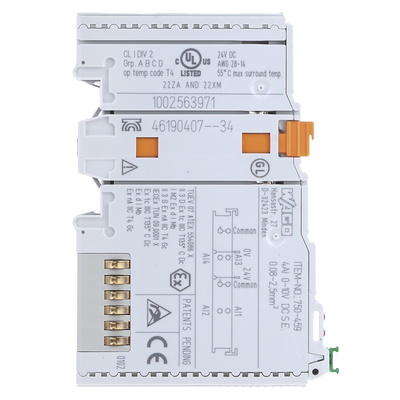 Wago TM5 Series PLC I/O Module for Use with 750 Series, Analogue