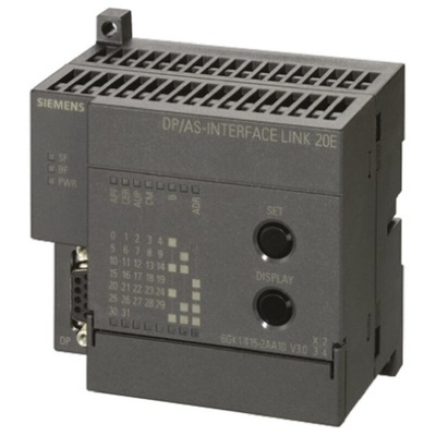 Siemens DP/AS-Interface Link 20E Series Communication Module for Use with SIMATIC NET, 24 V