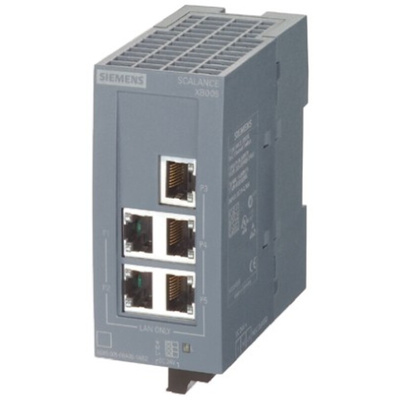 Siemens Ethernet PLC Expansion Module - 5 Input, 6 Output, Digital Input Type