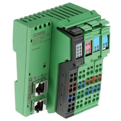 Phoenix Contact IL ETH BK DI8 DO4 2TX-PAC Series Bus Coupler for Use with Modbus/TCP(UDP) Protocol, Digital, Digital