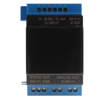 Crouzet IB IL 24 DO 4-XC-PAC Series PLC I/O Module for Use with em4 Series, 0 → 10 V, Configurable Digital,