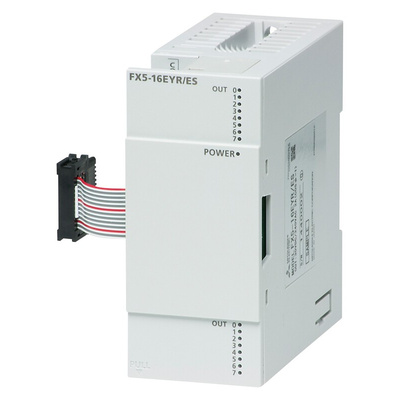 Mitsubishi G4 Series PLC I/O Module for Use with FX5U CPU Module, FX5UC CPU Module, Relay, Transistor, 5 V dc, 24 V dc