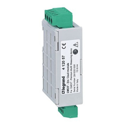 Legrand EMDX3 Series PLC Expansion Module for Use with 412053 Multi Function Measuring Unit, Digital, Relay