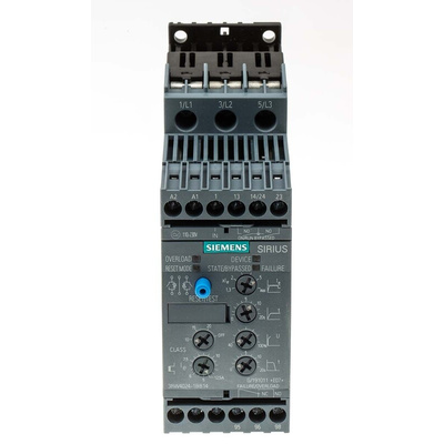 Siemens Soft Starter, Soft Start, 5.5 kW, 480 V ac, 3 Phase, IP20
