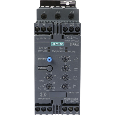 Siemens Soft Starter, Soft Start, 30 kW, 480 V ac, 3 Phase, IP00