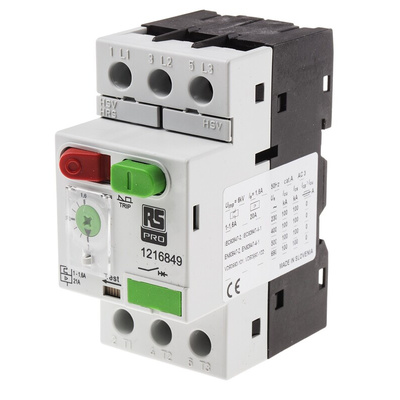 RS PRO 1 → 1.6 A Motor Protection Circuit Breaker