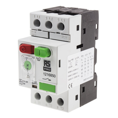 RS PRO 1.6 → 2.5 A Motor Protection Circuit Breaker