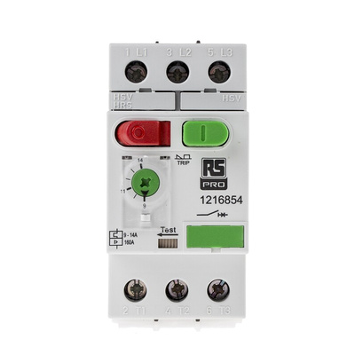 RS PRO 9 → 14 A Motor Protection Circuit Breaker