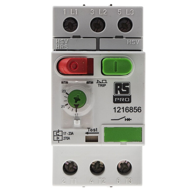RS PRO 17 → 23 A Motor Protection Circuit Breaker