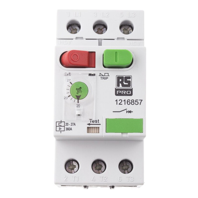 RS PRO 20 → 27 A Motor Protection Circuit Breaker