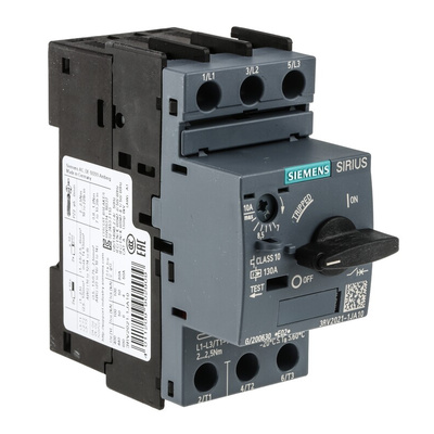 Siemens 7 → 10 A SIRIUS Motor Protection Circuit Breaker, 690 V