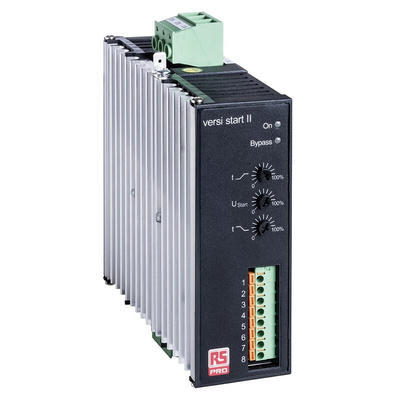 RS PRO Soft Starter, Soft Start, 22 kW, 400 V ac, 2 Phase, IP20