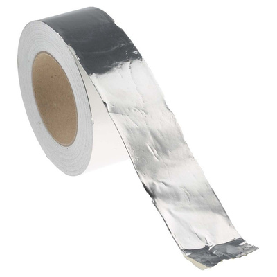 RS PRO Aluminium Tape 0.09mm, W.50mm, L.50m