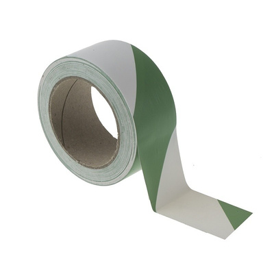 RS PRO Green/White Lane Marking Tape, 50mm x 33m