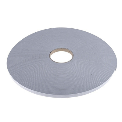 RS PRO Grey Foam Tape, 12mm x 30m, 3mm Thick