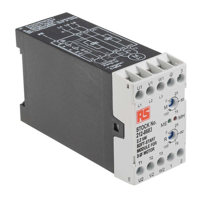 RS PRO Soft Starter, Soft Start, 2.2 kW, 400 V ac, 3 Phase