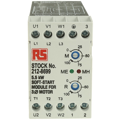 RS PRO Soft Starter, Soft Start, 5.5 kW, 400 V ac, 3 Phase