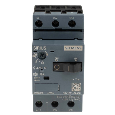 Siemens 0.9 → 1.25 A SIRIUS Motor Protection Circuit Breaker