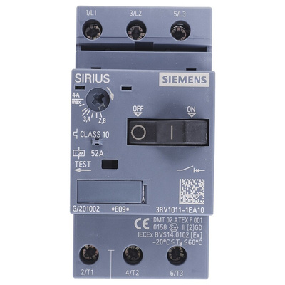 Siemens 2.8 → 4 A SIRIUS Motor Protection Circuit Breaker