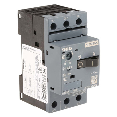 Siemens 4.5 → 6.3 A SIRIUS Motor Protection Circuit Breaker, 690 V