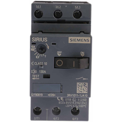 Siemens 7 → 10 A SIRIUS Motor Protection Circuit Breaker