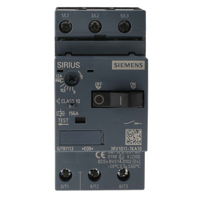 Siemens 9 → 12 A SIRIUS Motor Protection Circuit Breaker