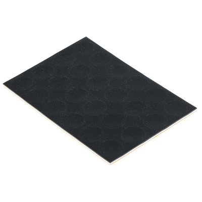 RS PRO Round Adhesive Non Slip Pad 22mm Polymer