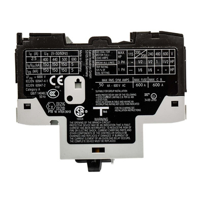 Eaton 1.6 → 2.5 A Motor Protection Circuit Breaker, 690 V ac