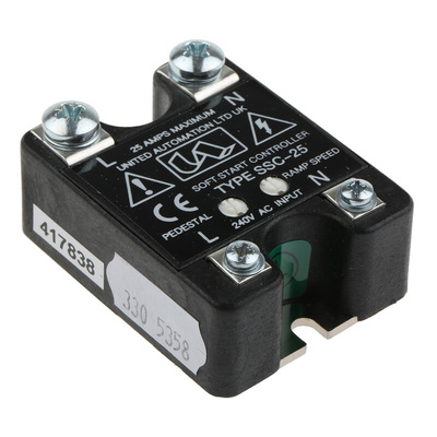 United Automation Soft Starter, Soft Start, 230 V ac, 1 Phase