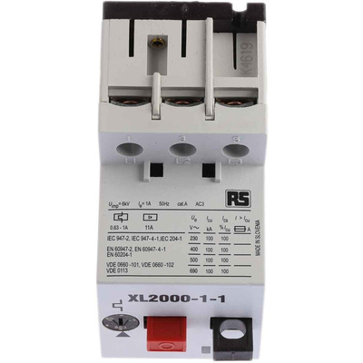 RS PRO 0.6 → 1 A Motor Protection Circuit Breaker