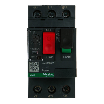 Schneider Electric 1.6 → 2.5 A TeSys Motor Protection Circuit Breaker, 690 V