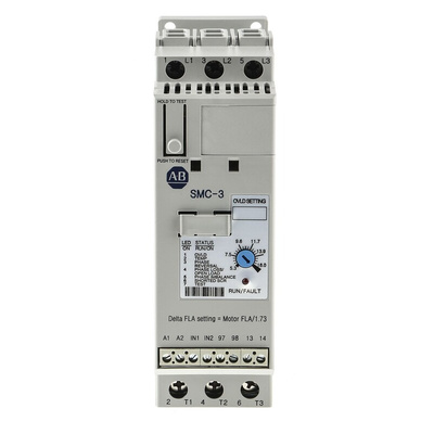 Allen Bradley Soft Starter, Soft Start, 7.5 kW, 460 V ac, 3 Phase, IP2X