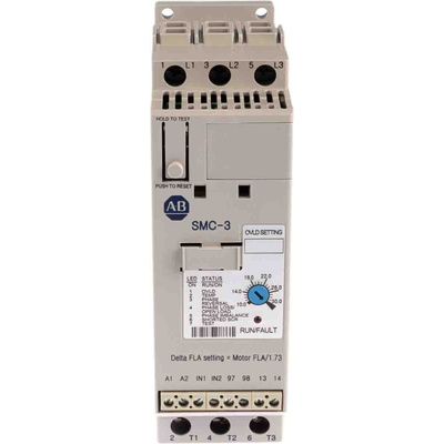 Allen Bradley Soft Starter, Soft Start, 15 kW, 460 V ac, 3 Phase, IP2X