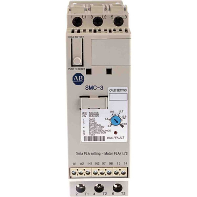 Allen Bradley Soft Starter, Soft Start, 7.5 kW, 460 V ac, 3 Phase, IP2X