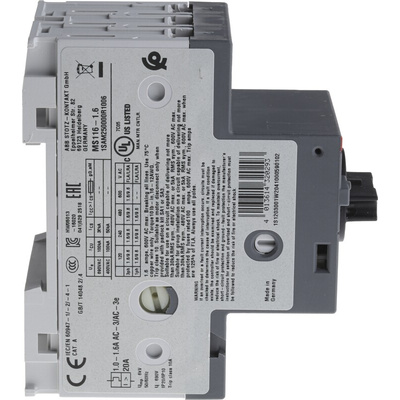 ABB 1.6 A Motor Protection Circuit Breaker, 690 V