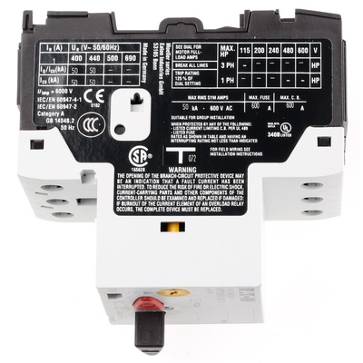 Eaton 0.63 → 1 A Motor Protection Circuit Breaker, 690 V ac