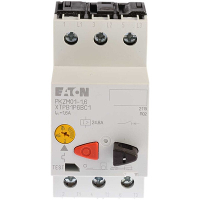 Eaton 1 → 1.6 A Motor Protection Circuit Breaker, 690 V ac